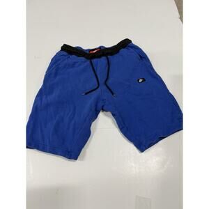 Nike Sportswear Shorts 9" Mens Blue Size Medium Zip Pocket Vintage Distressed